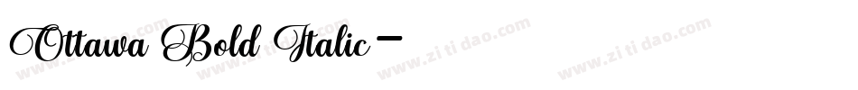 Ottawa Bold Italic字体转换